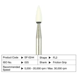Arkansas White Stone FL2 FG - Камък Арканзас бял пламък турбина