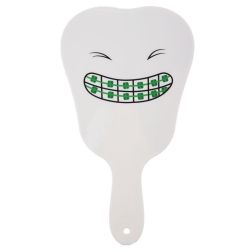 Iron Teeth Molar Mirror - Огледало с форма зъб с брекети