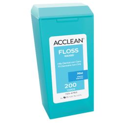 Acclean Dental floss waxed mint - Конец за зъби восъчна мента 200м