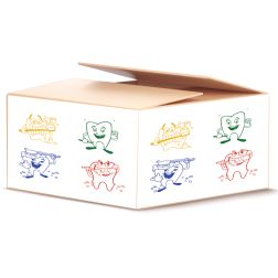 Dental Bibs With Patterns - Стоматологични лигавници с шарки 500 бр.