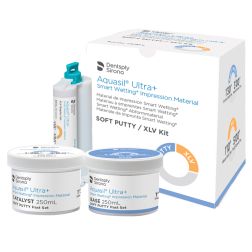 Aquasil Ultra+ Soft Fast Set Putty 2x250ml + XLV, Regular Set 50ml - Аквазил Ултра Софт + Картюша