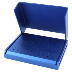 Aluminium Bur Blocks 80FG - Кутия за борчета синя