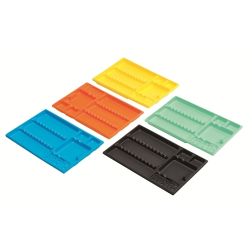 Colour plastic tray - eднократна тарелка асорти 400 бр.